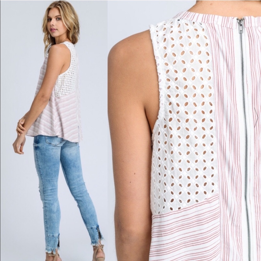 Last 1! 🆕CAMBRY Striped Relaxed Fit Tank